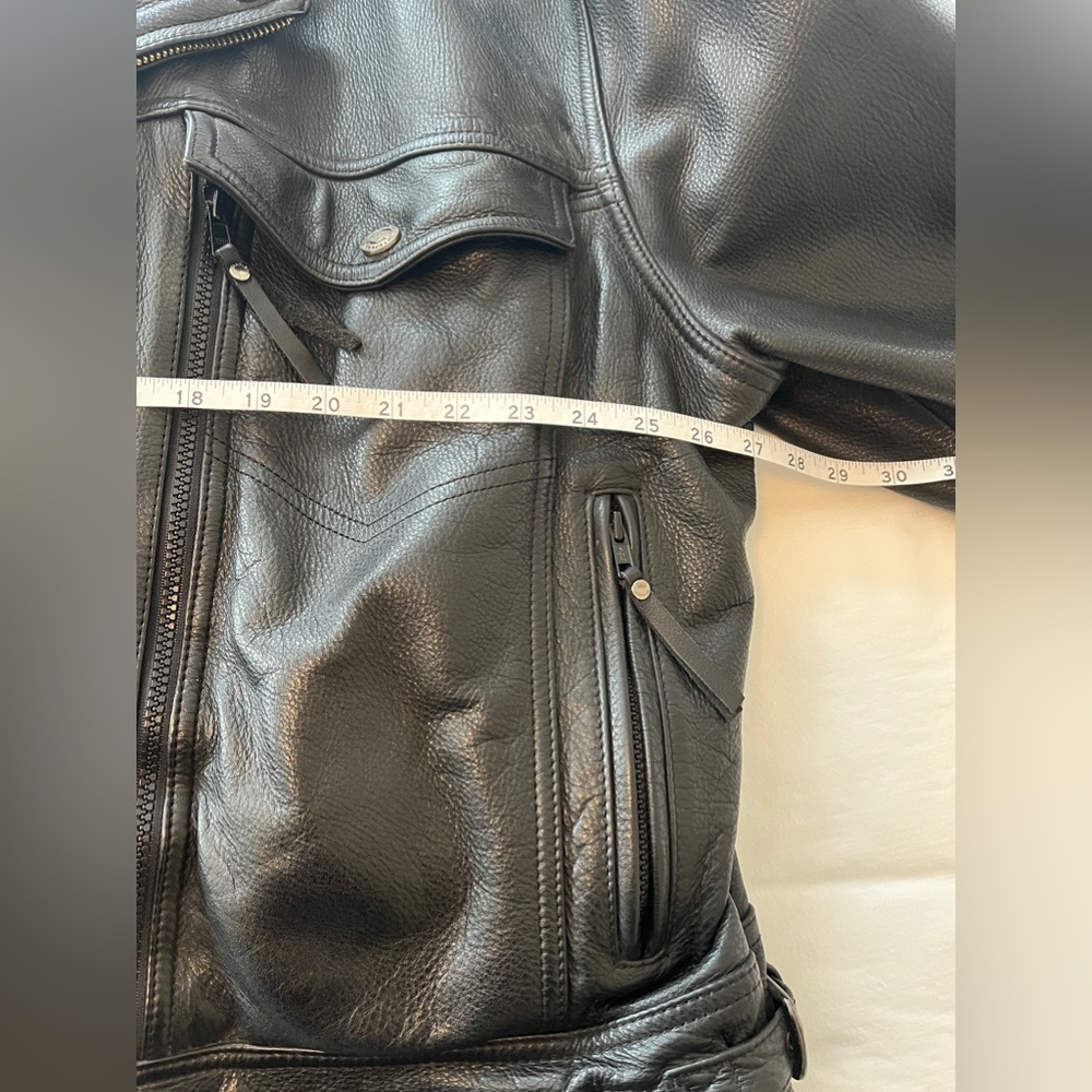 Leather Harley-Davidson Motorcycle Jacket Black 3X Excellent condition - Picture 9 of 16